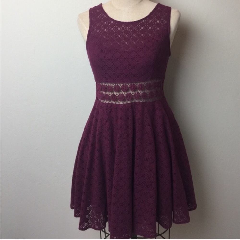 Free people wine colored dress